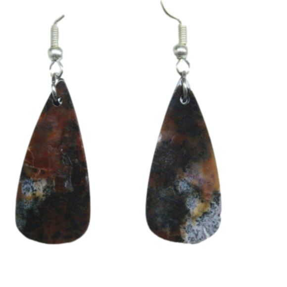 Polychrome Jasper Earrings (NIP!) - Picture 1 of 1